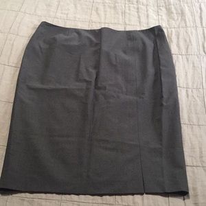 Escada Charcoal gray pencil skirt 46